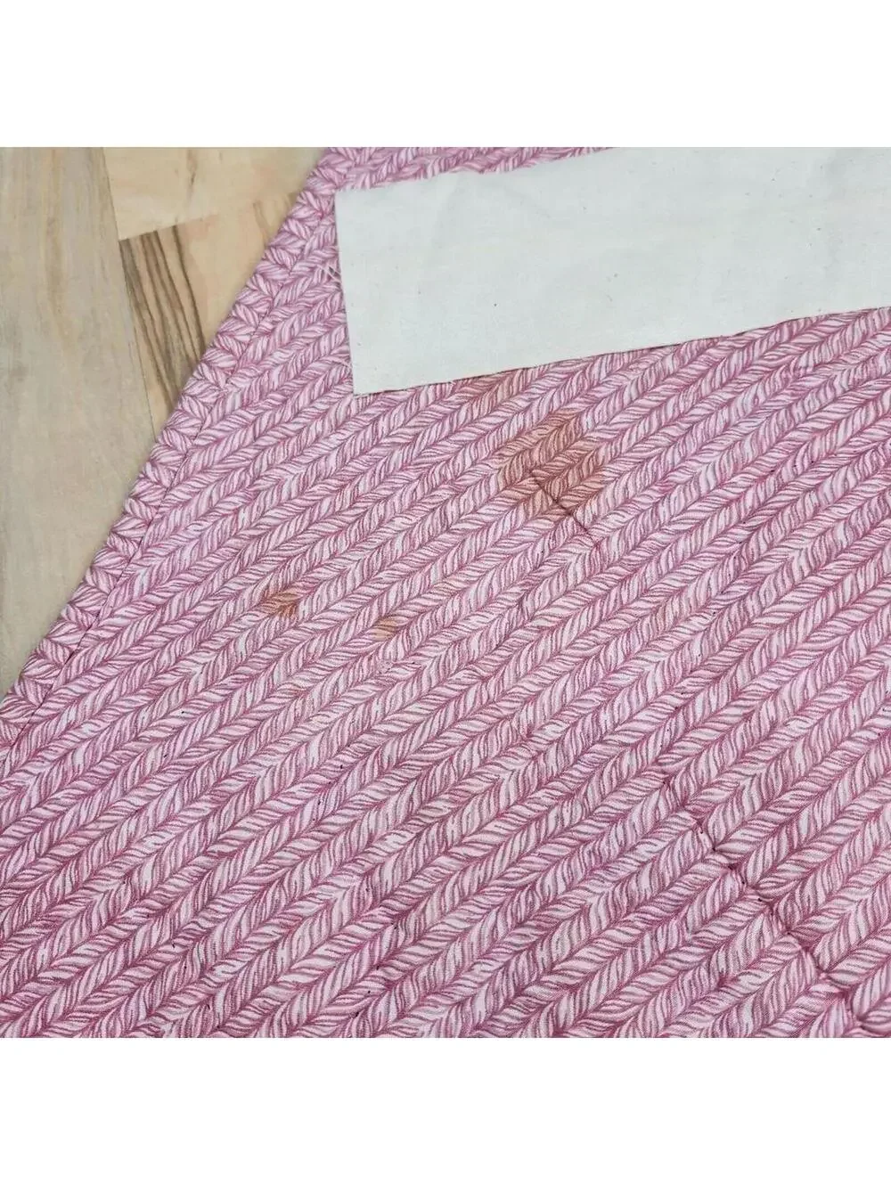 Beautiful Hexagon Floral Patchwork Table Topper Quilt